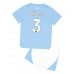 Manchester City Ruben Dias #3 Barnkläder Hemma matchtröja till baby 2023-24 Kortärmad (+ Korta byxor) Billigt